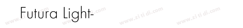 英文字体Futura Light字体转换
